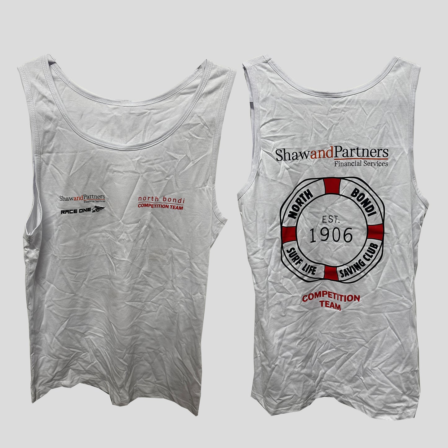 Shaw Partner Race One Aussies Singlet